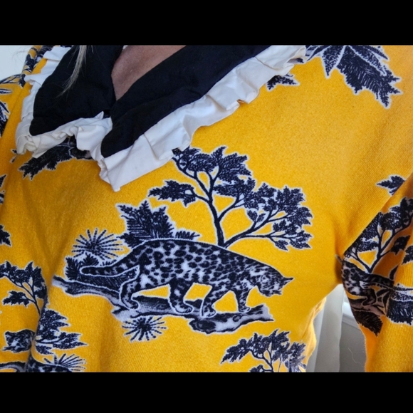 Anthropologie Corey Lynn Calter Collared Sweatshirt Small - Picture 3 of 12